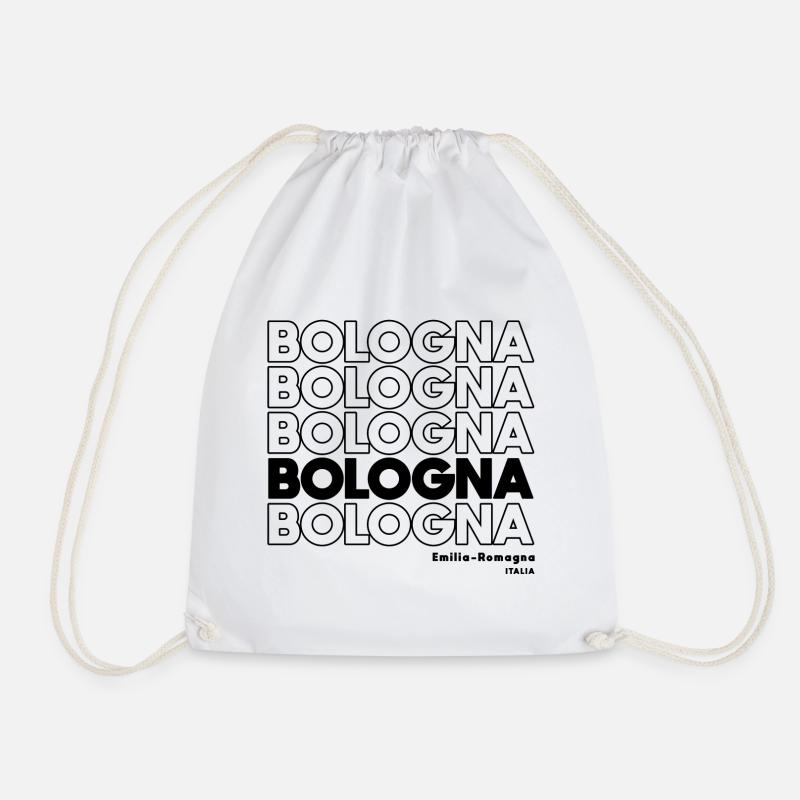 Bologna Schriftzug Design Emilia-Romagna - Turnbeutel - Weiß