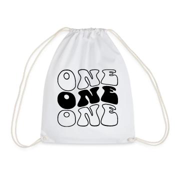 One 1st Birthday Kids Boys Girls 1 Year Old - Drawstring Bag - white - Front