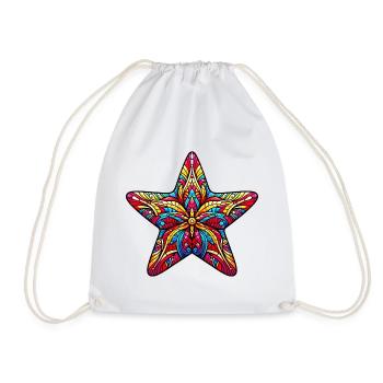 Starfish - Drawstring Bag - white - Front