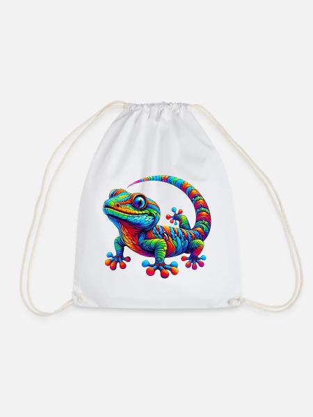 Gecko - Turnbeutel - Weiß