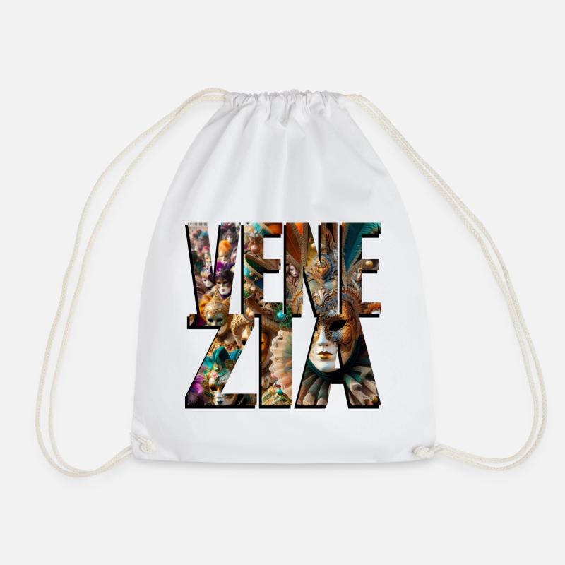 VENICE - Drawstring Bag - white