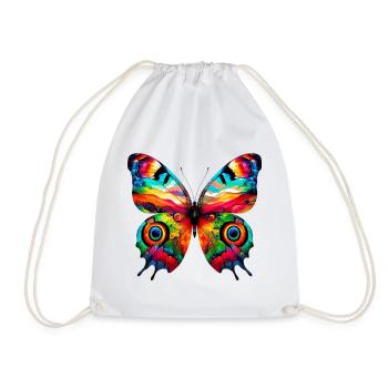 Papillon - Sac de sport léger - blanc - Devant