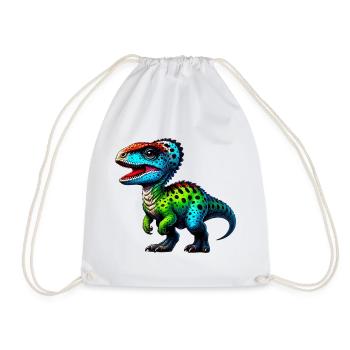 Dinosaure - Sac de sport léger - blanc - Devant