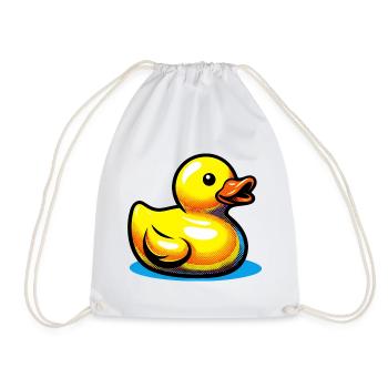 Ente Ente Ente Ente Ente - Turnbeutel - Weiß - Vorne
