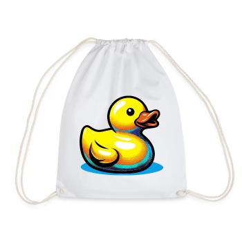 Ente Ente Ente Ente Ente - Turnbeutel - Weiß - Vorne