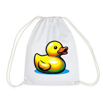 Ente Ente Ente Ente Ente - Turnbeutel - Weiß - Vorne