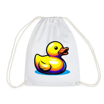 Ente Ente Ente Ente Ente - Turnbeutel - Weiß - Vorne
