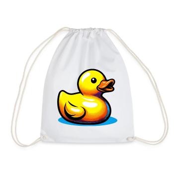 Ente Ente Ente Ente Ente - Turnbeutel - Weiß - Vorne