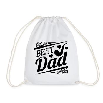 Papa, bester Papa, Vatertag - Turnbeutel - Weiß - Vorne