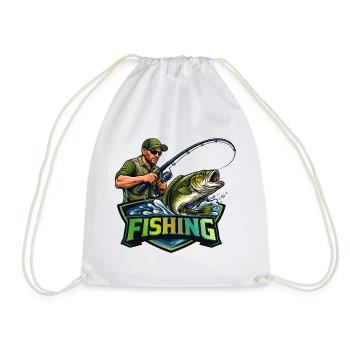Pêcheurs Pêcheurs Chemise Pêche Pêche Hommes - Sac de sport léger - blanc - Devant