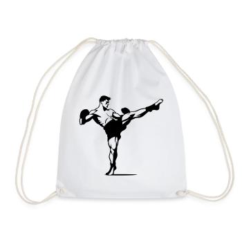 kickboxing - Drawstring Bag - white - Front