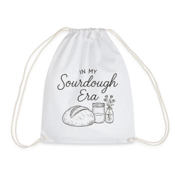 Baking Baker Sourdough In My Sourdough Era - Drawstring Bag - white - Front