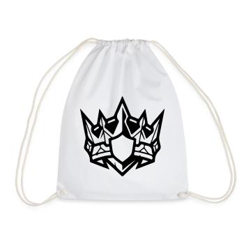 Crown Symbol - Drawstring Bag - white - Front