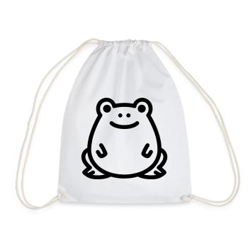 frog - Drawstring Bag - white - Front
