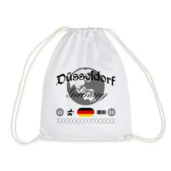 Düsseldorf Deutschland Streetwear Reise Souvenir - Turnbeutel - Weiß - Vorne