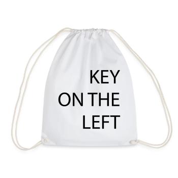 Clé à gauche - Sac de sport léger - blanc - Devant
