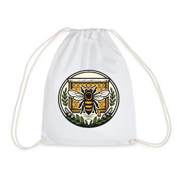 Réseau d’abeilles Emblems - Sac de sport léger - blanc - Devant