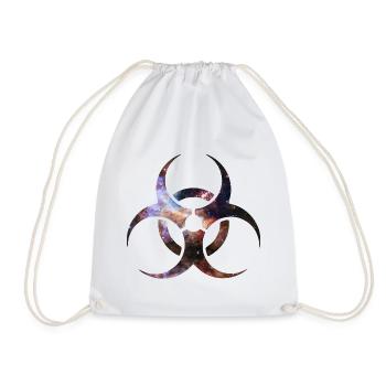 Toxic Biohazard Symbol Sternenbild Dubstep Zeichen - Turnbeutel - Weiß - Vorne