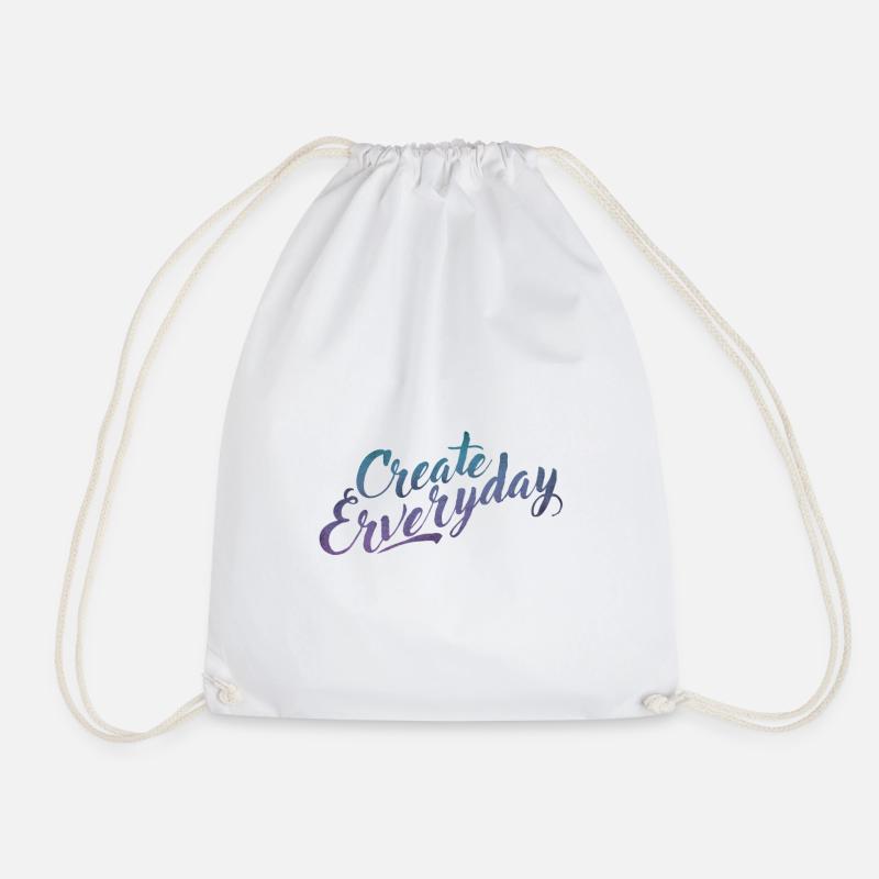 Create Everyday - Turnbeutel - Weiß