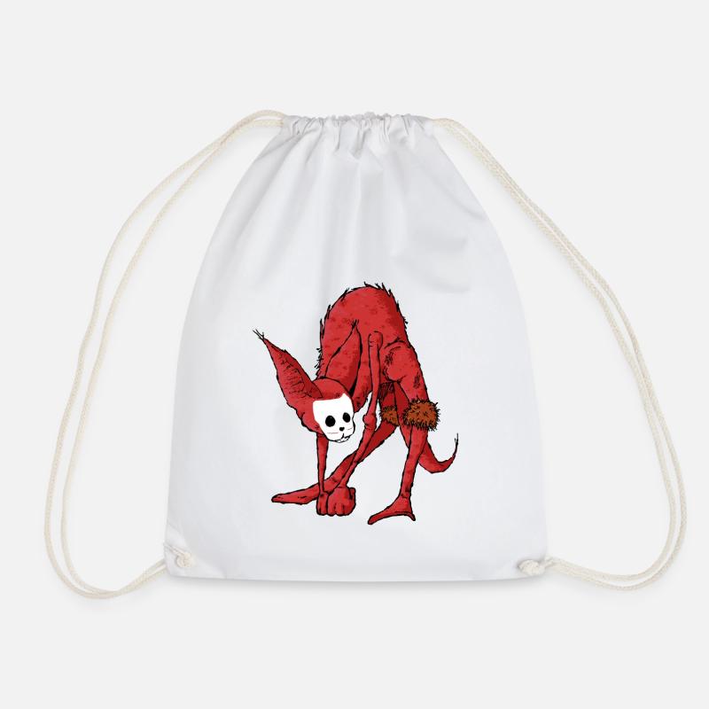 Léopold J. O'Carthy - Drawstring Bag - white