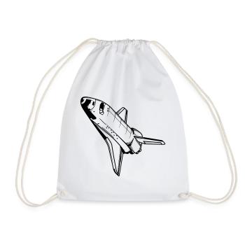Raumschiff Spaceshuttle Astronaut Nasa Raumfahrt - Turnbeutel - Weiß - Vorne