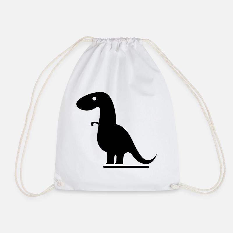 Dinosaurier - Turnbeutel - Weiß