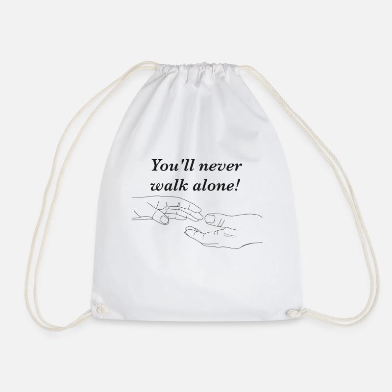 You will never walk alone - Turnbeutel - Weiß