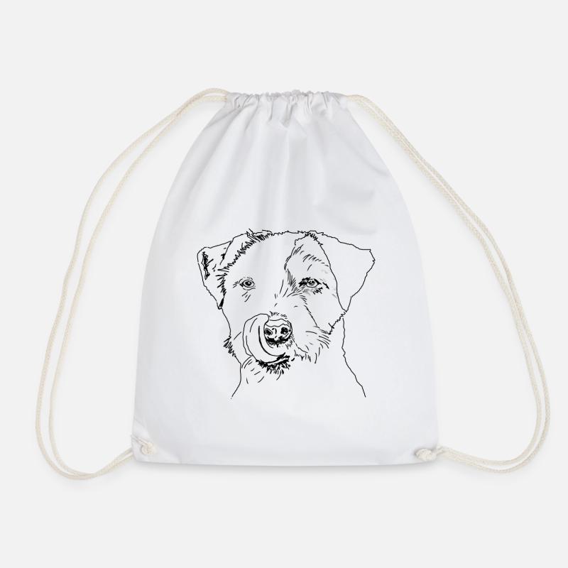 Terrier - Drawstring Bag - white