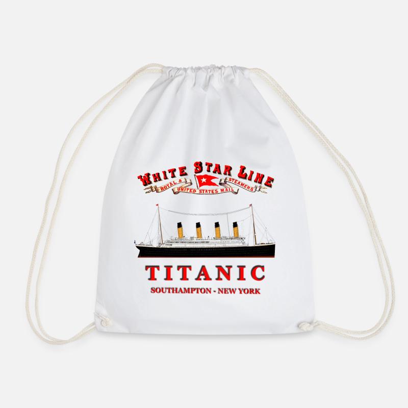 TITANIC CREATION Louis RUNEMBERG © Adagp - Drawstring Bag - white