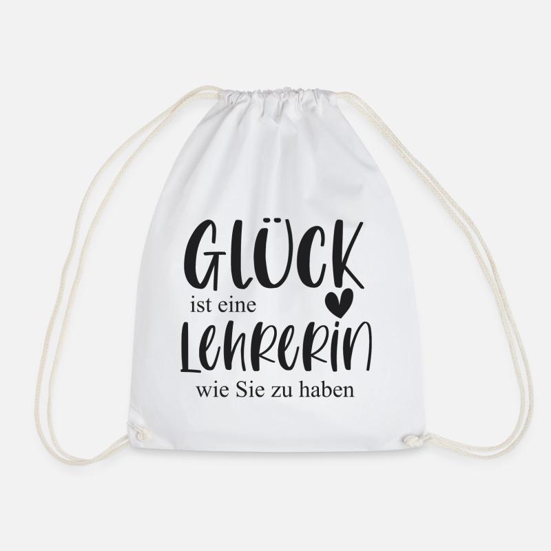 Lehrerin Danke Geschenk Abschied - Turnbeutel - Weiß