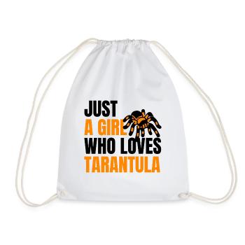JUSTE UNE FILLE QUI AIME LA TARENTULE - Sac de sport léger - blanc - Devant