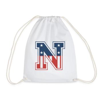 Lettre N États-Unis - Sac de sport léger - blanc - Devant