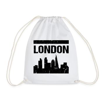 London Skyline - Turnbeutel - Weiß - Vorne