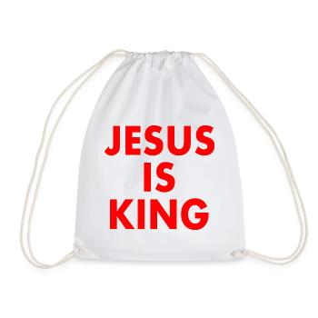 Jesus is king - Turnbeutel - Weiß - Vorne