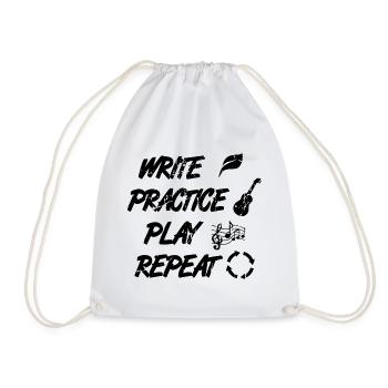 Citation de Ukulélé de motivation - Sac de sport léger - blanc - Devant
