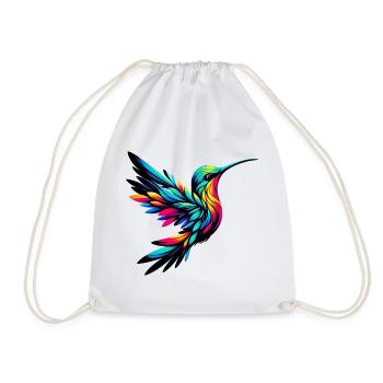 Kolibri - Turnbeutel - Weiß - Vorne