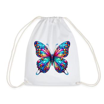Papillon - Sac de sport léger - blanc - Devant