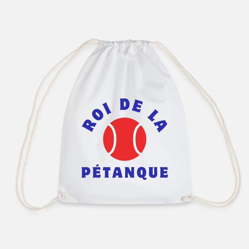 König des Pétanque - Turnbeutel - Weiß