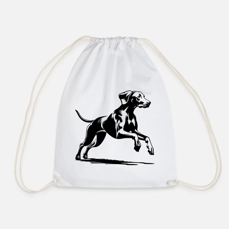 Weimaraner - Turnbeutel - Weiß