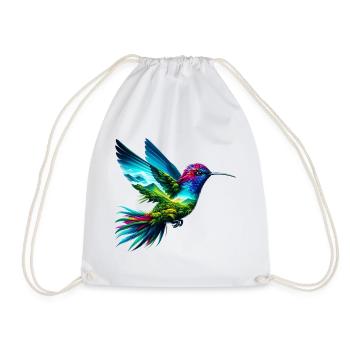 Kolibri - Turnbeutel - Weiß - Vorne