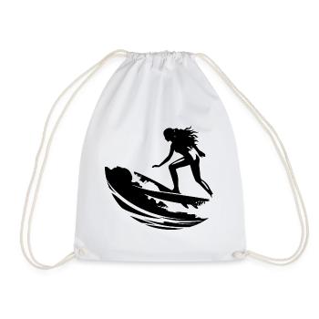 Surfeuse - Sac de sport léger - blanc - Devant