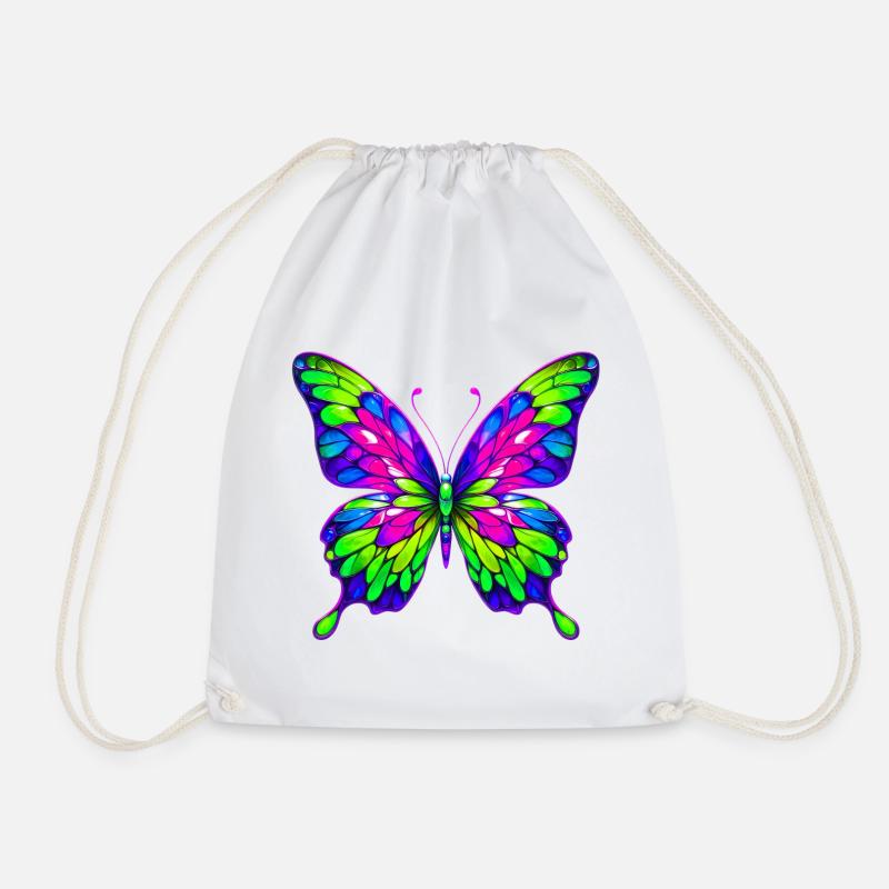 Schmetterling - Turnbeutel - Weiß