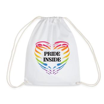 LGBT Pride Monat - Pride Inside - Turnbeutel - Weiß - Vorne