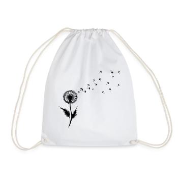 Dandelion Wishes & Freedom Blowing Seeds - Turnbeutel - Weiß - Vorne