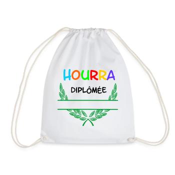 HOURRA Diplômée – Espace de noms - Sac de sport léger - blanc - Devant