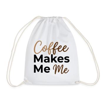 Le café fait de moi moi - Dit amoureux du café - Sac de sport léger - blanc - Devant