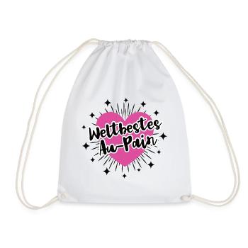 Au Pair Year Abroad Aupair Best Au Pair Girls - Drawstring Bag - white - Front