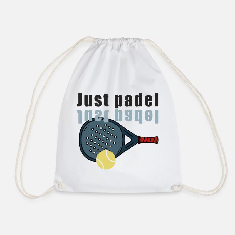 Just_padel - Drawstring Bag - white
