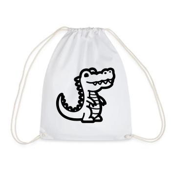 Alligator - Turnbeutel - Weiß - Vorne