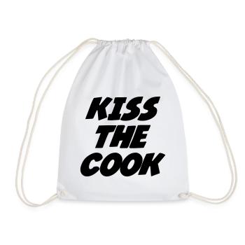 Embrasse le cuisinier - cuisine - Sac de sport léger - blanc - Devant